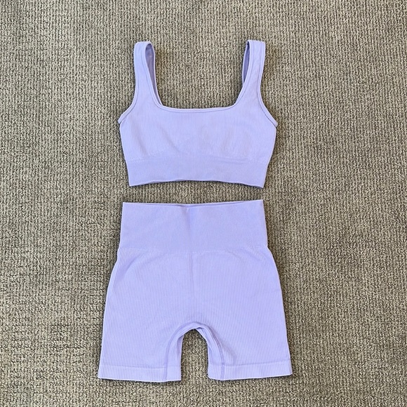 Pants - Workout Set Purple Size S